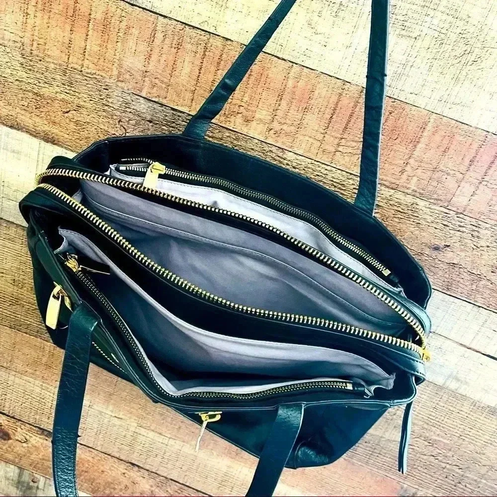 NWOT Via Spiga Leather Laptop/Work Bag